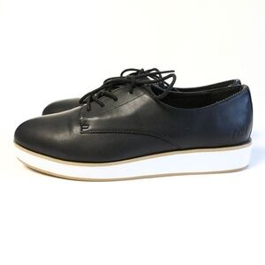 Matt & Nat black shoes business casual vegan faux leather women 40 US 10 oxford